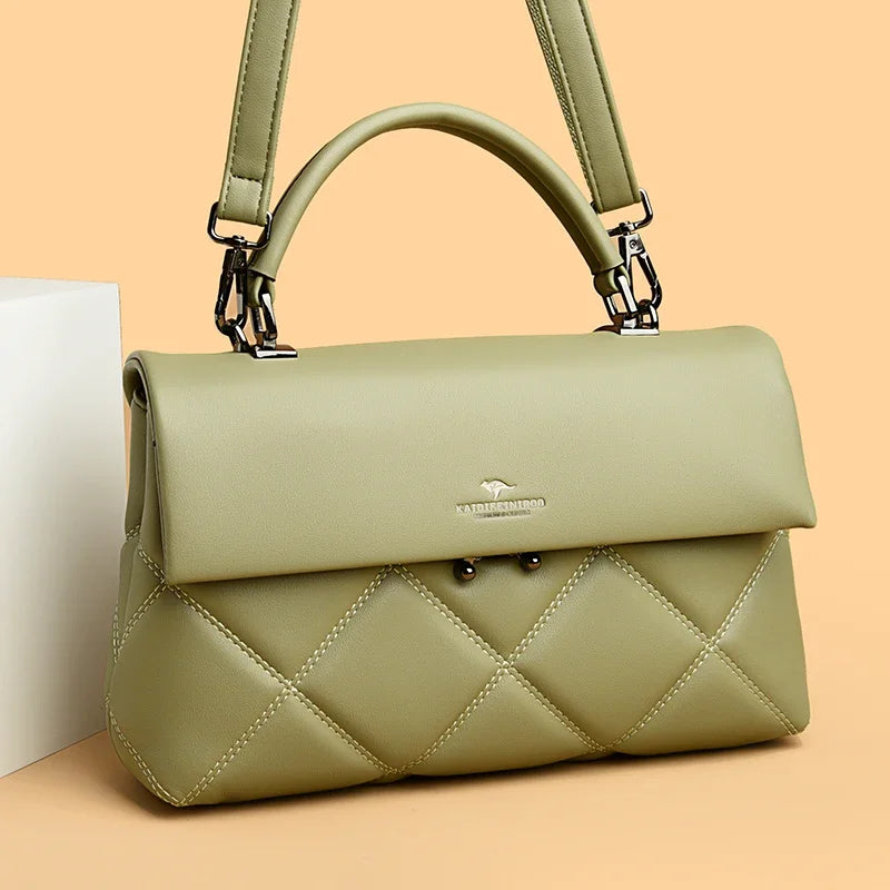 Korean-Inspired Soft Leather Crossbody