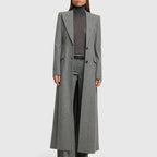 Minimalist Notched Collar Trench Coat