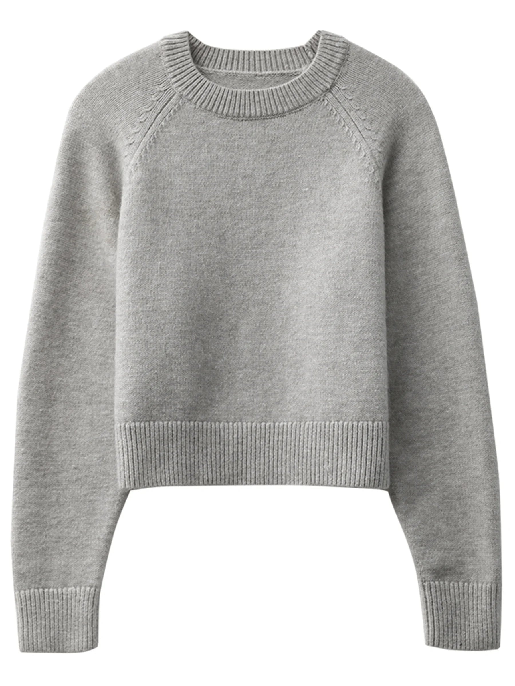Loose Knit Raglan Sleeve Sweater