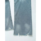 Vintage Ripped Wide Leg Jeans