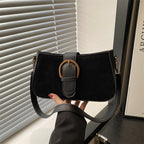 Lock-Accent Square Crossbody Bag