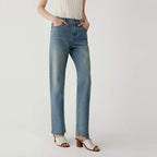 Eco-Friendly High Waist Straight Jeans