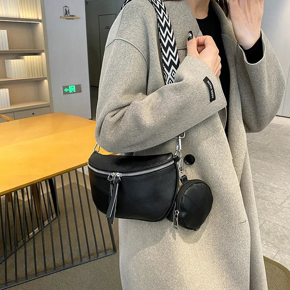 Saddle Leather Multi-Way Crossbody