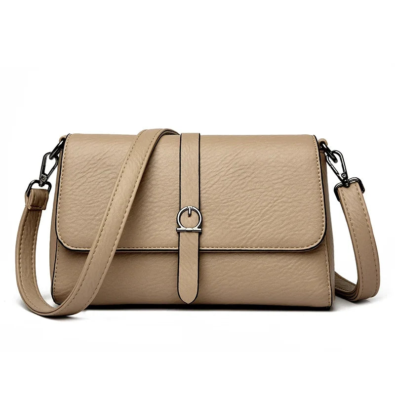 Two-Strap Square Flap Bag