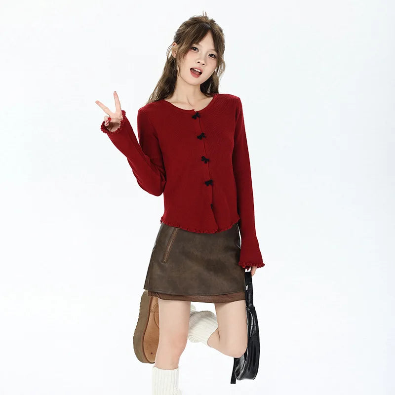 Slim Fit Butterfly Knot Sweater