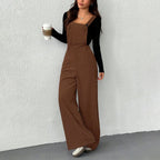Corduroy Strap Wide Leg Jumpsuit