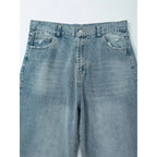 Vintage Ripped Wide Leg Jeans