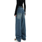Floor Length Straight Leg Jeans