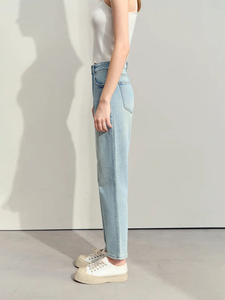 Ankle-Length Slim Tapered Jeans