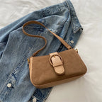Lock-Accent Square Crossbody Bag