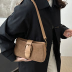 Lock-Accent Square Crossbody Bag