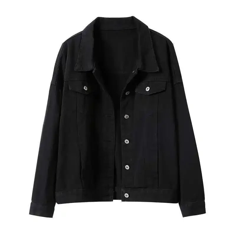 Plus Size Loose Denim Jacket