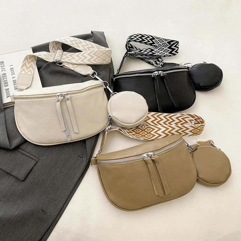 Saddle Leather Multi-Way Crossbody