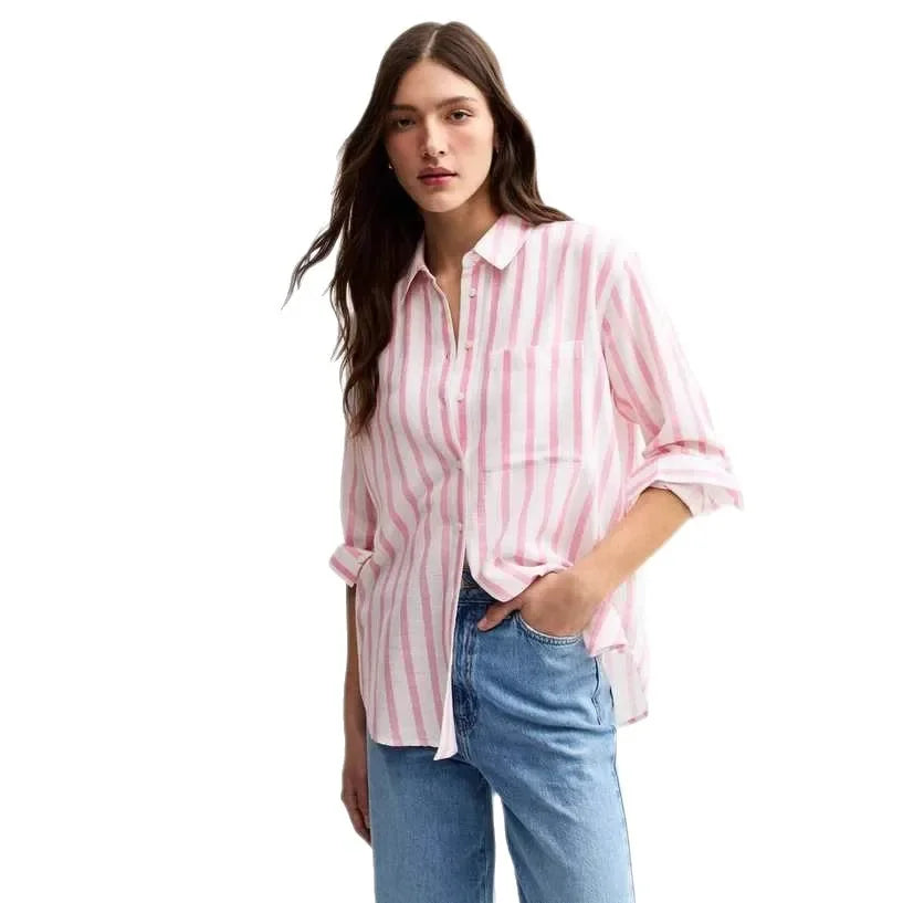 Cotton Striped Loose Fit Shirt