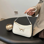Bow Accent Square Underarm Bag