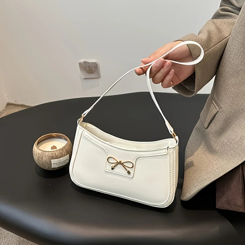 Bow Accent Square Underarm Bag