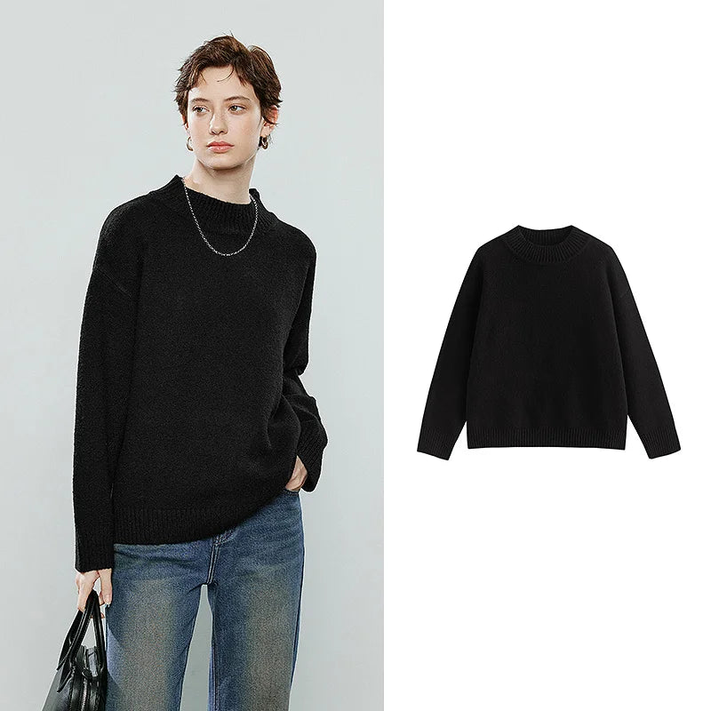Oversized Collar Loose Wool Sweater
