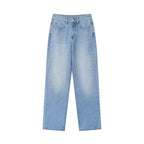 High Waist Zipper Wide Leg Jeans