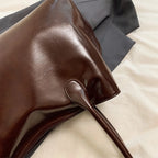 Slouchy Buckle-Closure Hobo Bag
