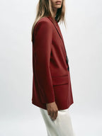 Double-Breasted Ethnic Silhouette Jacket