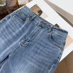 Eco-Friendly High Waist Straight Jeans