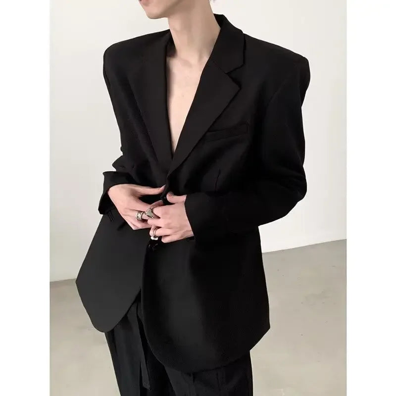 Loose Fit Casual Blazer Jacket