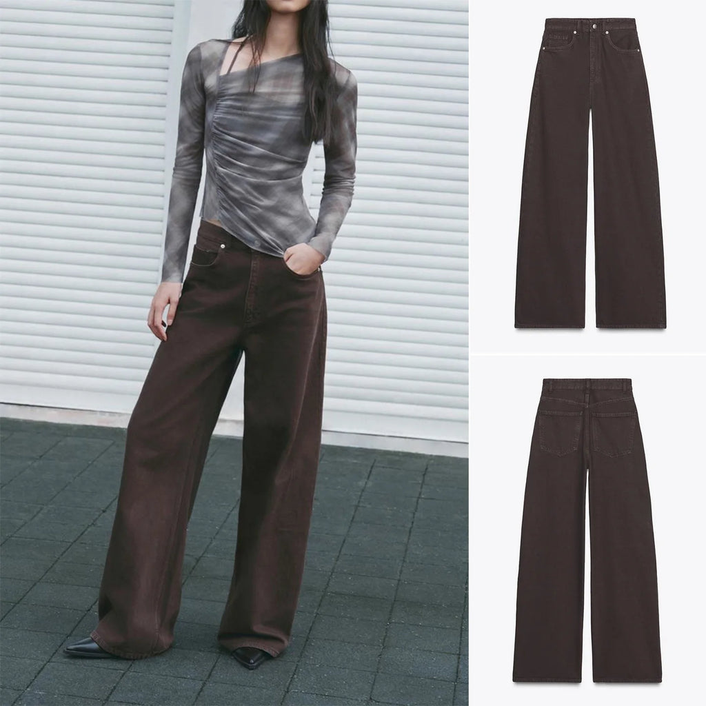 Vintage Wide Leg Long Jeans