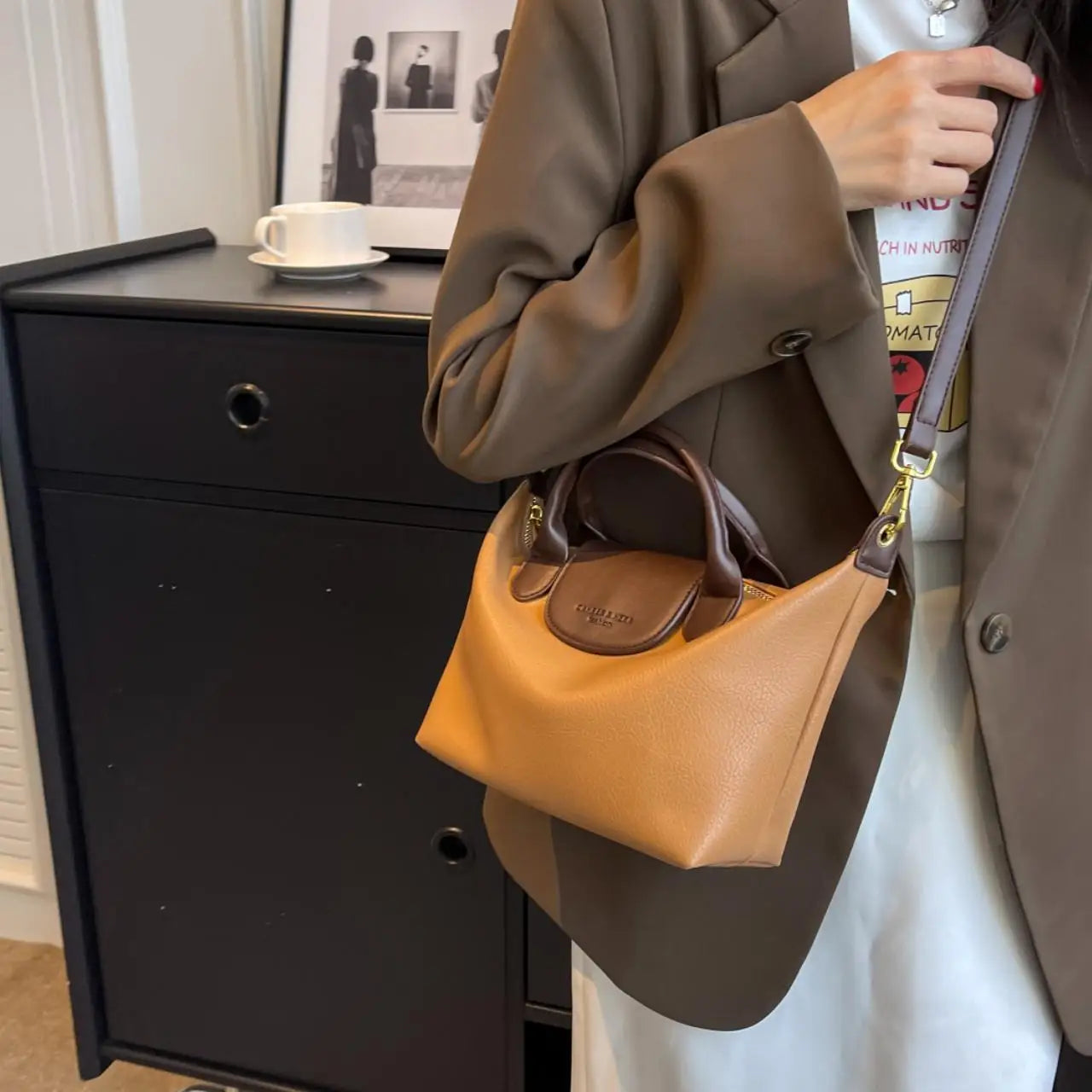 Nylon Dumpling Crossbody Bag