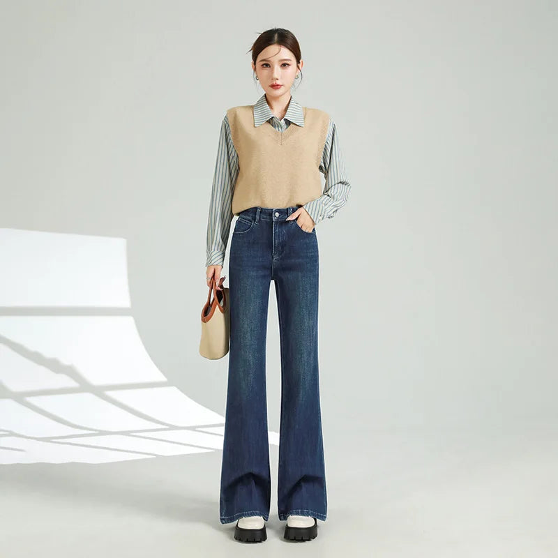 Low Waist Tech Flared Pants