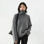 Loose Turtleneck Pullover Sweater Women's