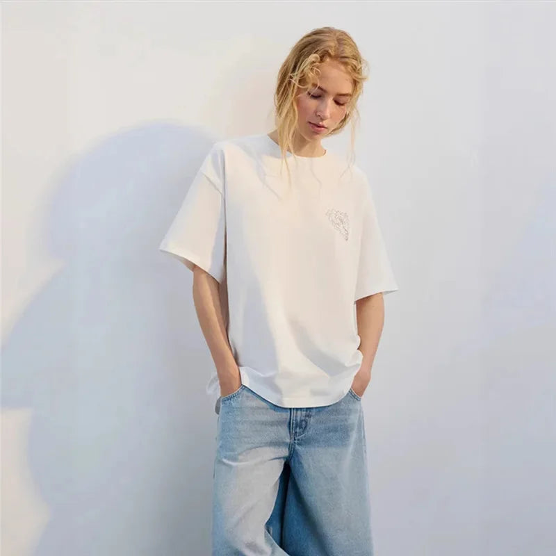 Cartoon Print Short Sleeve Tee