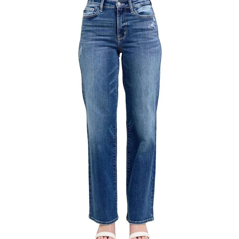 Fleece Lined Straight Leg Jeans