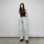 Ice Blue Wide Leg Jeans