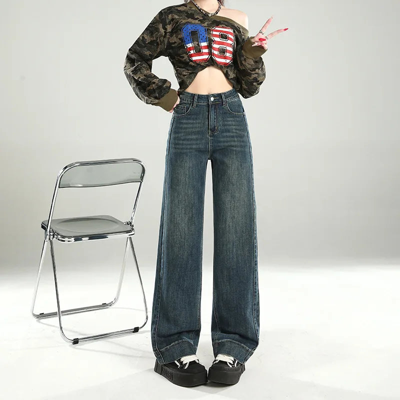 Plus Size Elastic Waist Jeans