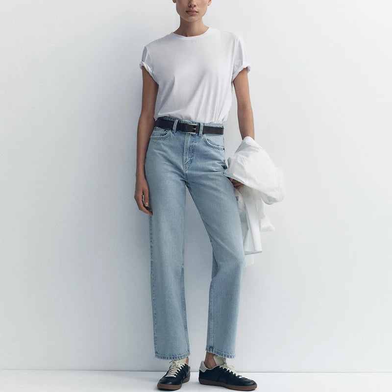 High Waist Loose Fit Jeans