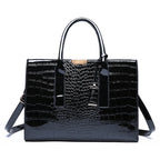 Crocodile Pattern PU Leather Tote