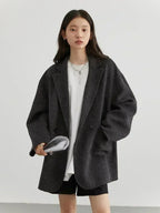 Double-Sided Wool Blend Coat