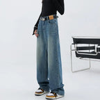 Floor Length Straight Leg Jeans