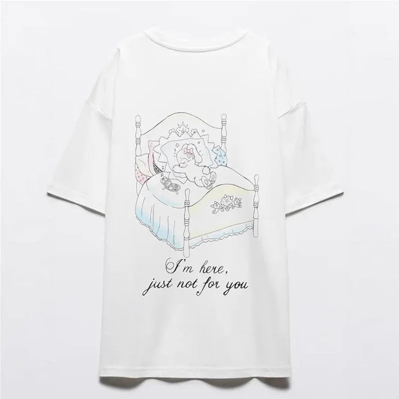 Cartoon Print Short Sleeve Tee