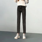 Plus Size Elastic Waist Jeans