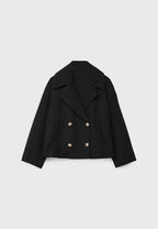 Double-Breasted Woolen Autumn Coat