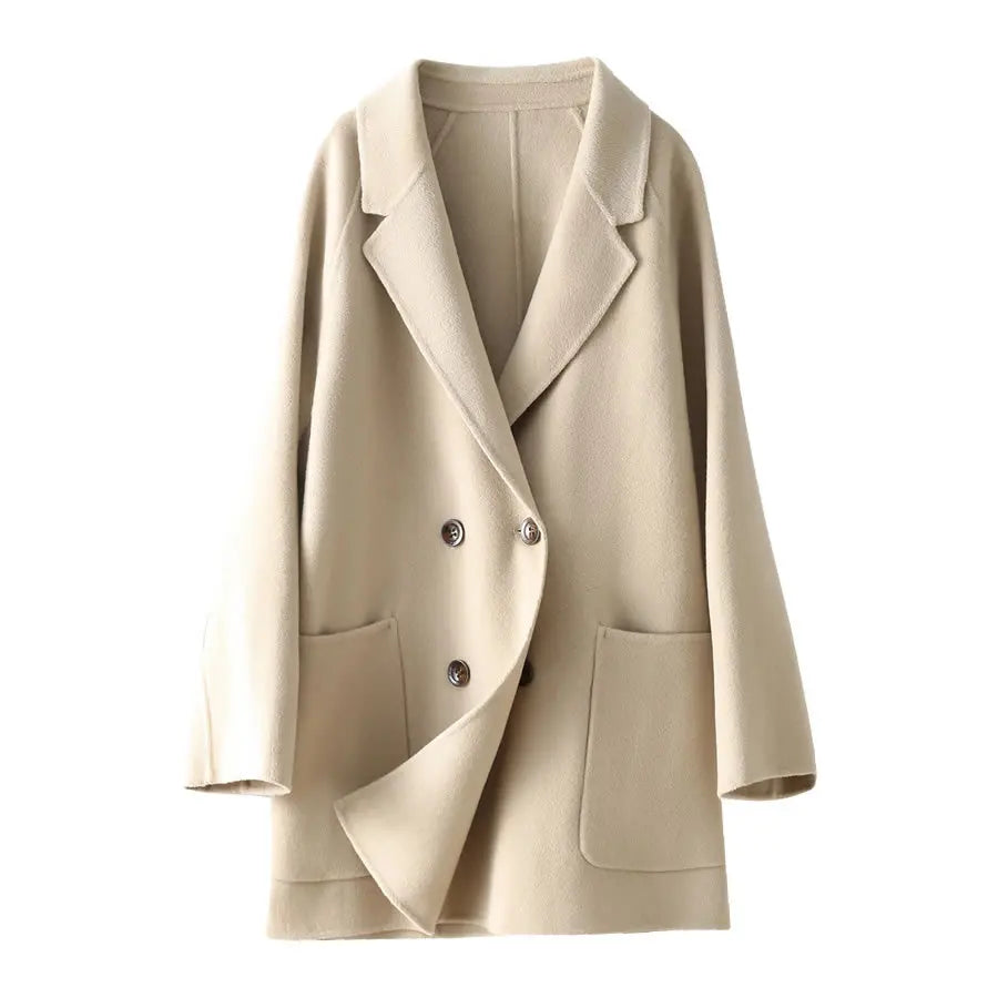 Double-Faced Cashmere Wool Coat