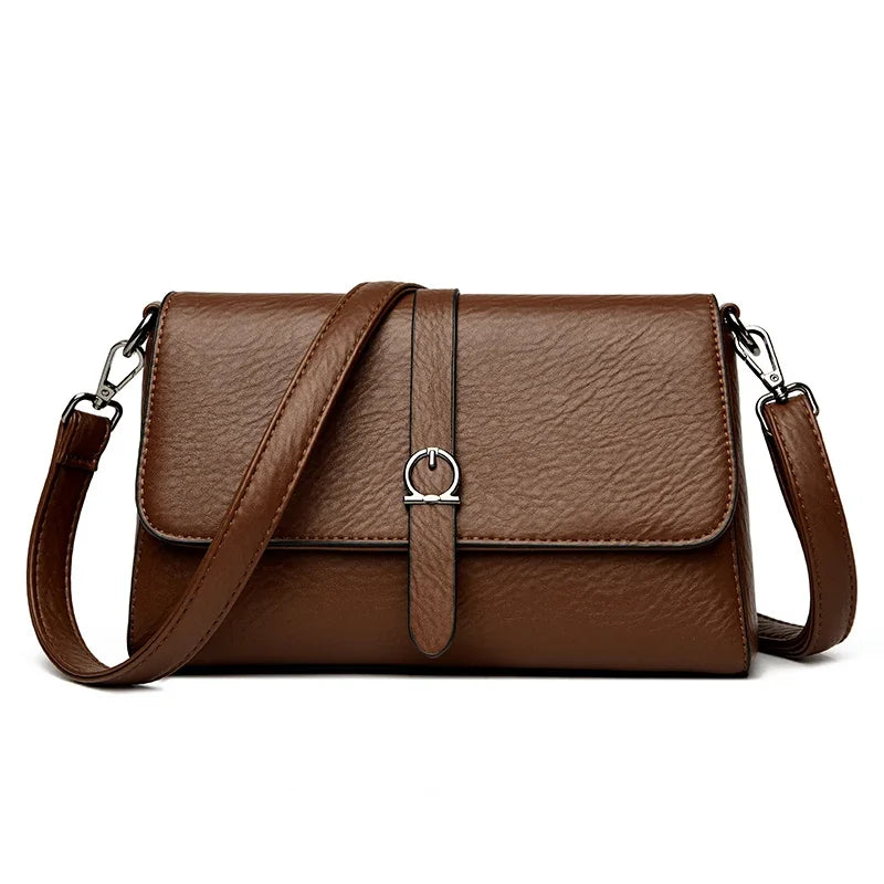 Two-Strap Square Flap Bag