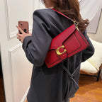 Classic Leather Crossbody Messenger Bag