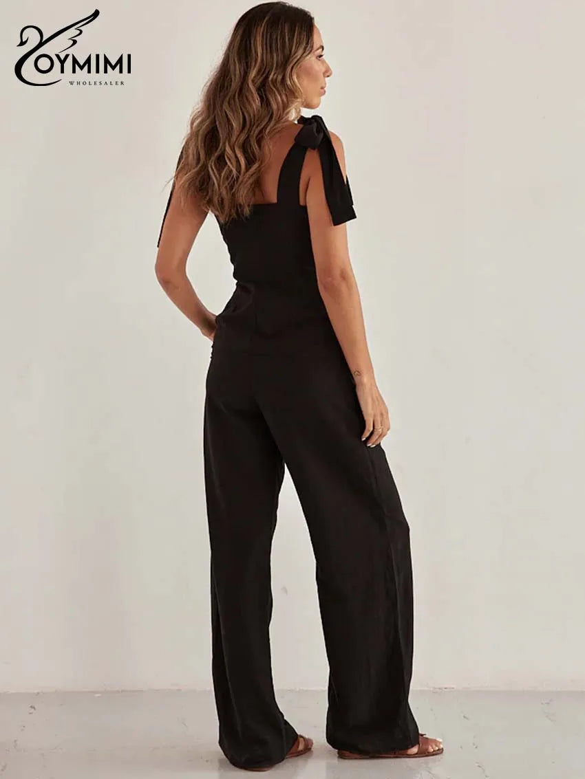 Spaghetti Strap Trousers Jumpsuit