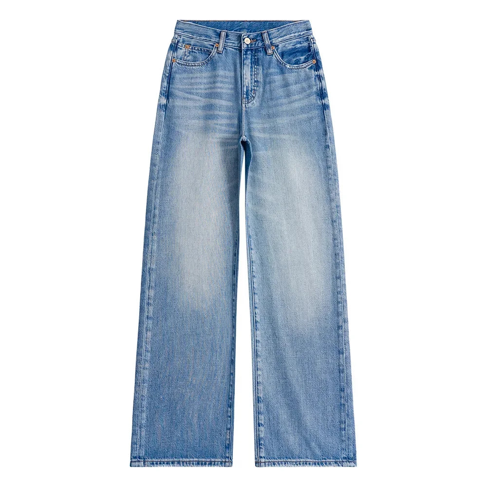 Selvedge High Waist Loose Jeans