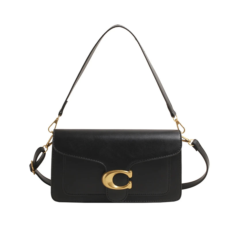 Classic Leather Crossbody Messenger Bag