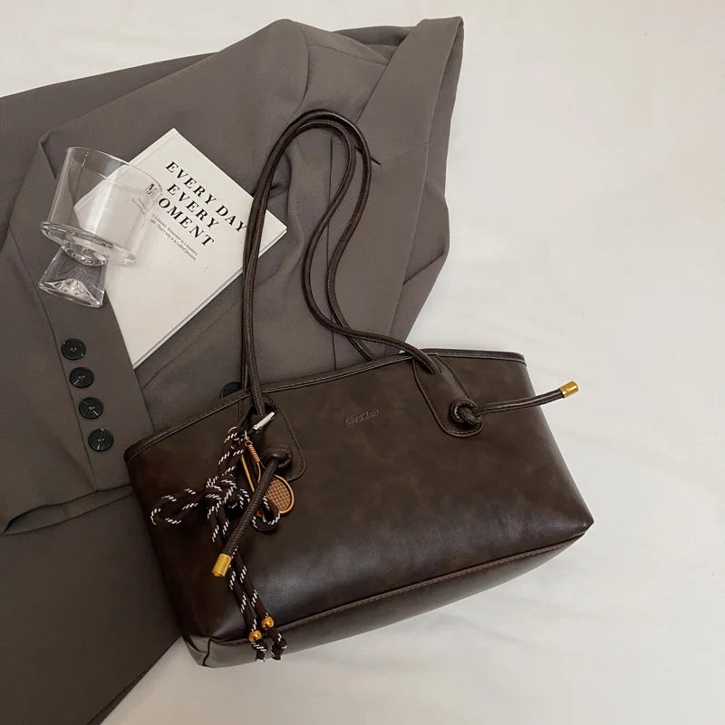 Y2K Retro PU Tote Bag