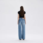 Selvedge High Waist Loose Jeans