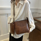 Square Vegan Leather Crossbody Bag